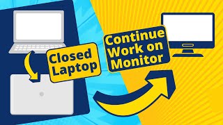 How to close your Laptop and still work on the Monitor  Windows  2024 [upl. by Arevle]