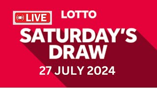 The National Lottery Lotto Draw Live Results from Saturday 27 July 2024  lotto live [upl. by Kast]