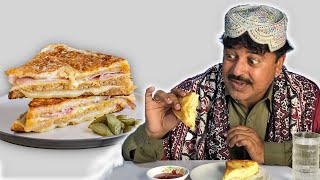 Tribal People Try American Monte Cristo Sandwich [upl. by Dacey]