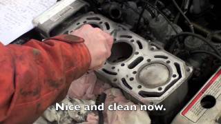 Replacing a Liquid Cooled snowmobile head gasket  Polaris XLT600 [upl. by Ataynik]