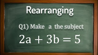 Algebra Rearranging  GCSE Maths [upl. by Adnawal]