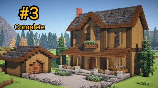 Minecraft How To Build a Log Cabin Tutorial 3 [upl. by Deppy]