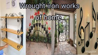 wrought iron works of homeDiy home wrought iron works [upl. by Lalla]