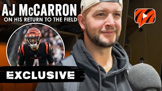 Bengals QB AJ McCarron on Return to Field Playoff Push After Win Over Colts [upl. by Ashbaugh249]