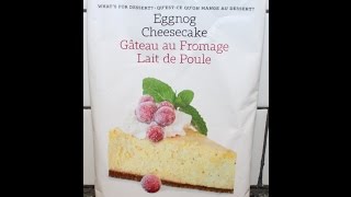 Epicure Eggnog Cheesecake Preparation amp Review [upl. by Fay]