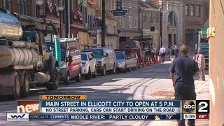 Main Street in Ellicott City to reopen after flood [upl. by Bremble]