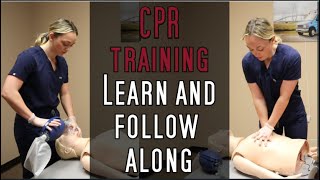 CPR BLS training  Follow along with my training RQI system  Code One Training Solutions [upl. by Tiduj809]