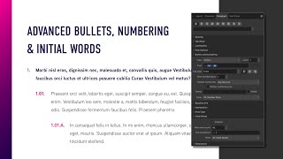 Bullets and Numbering Affinity Publisher [upl. by Harlen]