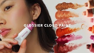 Glossier Cloud Paint Swatches  Haley Kim [upl. by Happ408]