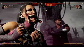 Mortal Kombat 1 2023 Mileena amp Mavado Kameo Fatal Blow [upl. by Ahseinad961]