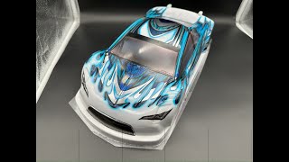 This is how I paint RC car Lexan body with airbrush Marble effect [upl. by Jona706]