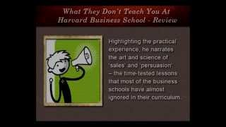 What They Dont Teach You At Harvard Business School [upl. by Fuld301]