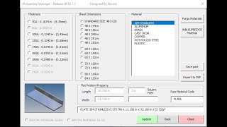 Autodesk Inventor VBA to control iProperty in sheet metal [upl. by Colpin]