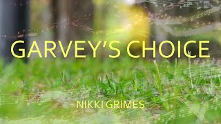 Garveys Choice By Nikki Grimes Book Trailer [upl. by Galvan]