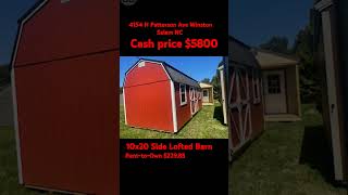 Repo 10x20 storage shed for sale winstonsalem storagesheds localbusiness [upl. by Yrallih575]