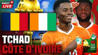 🔴TCHAD  COTE DIVOIRE 02  QUALIFICATIONS CAN 2025 MAROC [upl. by Eelir891]