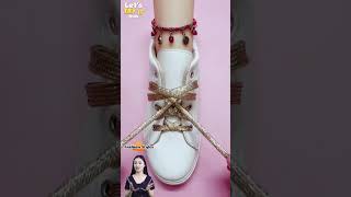 Trending Shoe Lacing Style Fashion Shoelaces for Sneakers shorts shoelaces [upl. by Gino]