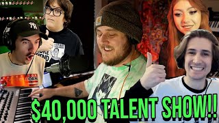 I COMPETED in a 40000 TALENT SHOW Ft xQc Jschlatt Minx Andymilonakis [upl. by Mauralia]