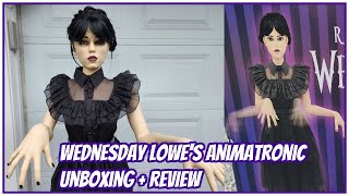 Wednesday Addams Lowes Animatronic Rave’n Dance 2024 Halloween Unboxing  Review [upl. by Fraase342]