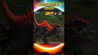 SCORPIUS REX Movimientos De Batalla JURASSIC WORLD THE GAME [upl. by Naig513]