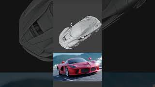 blender Car modeling timelaps FerrariLaFerrari [upl. by Vish258]