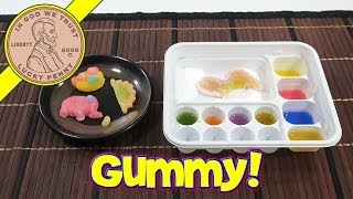 Gummy Candy Animals DIY Japanese Kit  Kracie Popin Cookin [upl. by Skip]