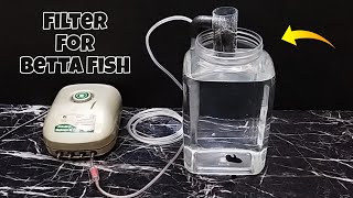 Betta fish tank filter DIY  Aerator airlift filter DIY  Aquarium filter DIY [upl. by Dorolisa211]