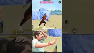 Gyan gaming reaction 😱 sanki444 4flaggamer shorts freefire gyangaming reaction [upl. by Arotak722]