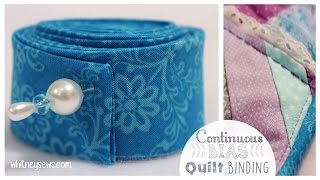 Continuous Bias Binding EASIEST METHOD How To  Whitney Sews [upl. by Bicknell]