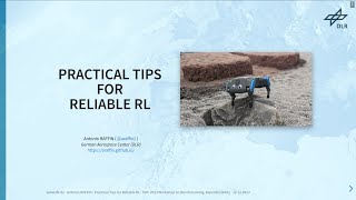 Practical Tips for Reliable Reinforcement Learning  CDC 2023 Workshop on OpenSource Code [upl. by Ymmac]