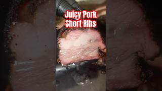 Juicy Pork Short Ribs porkribs shortribs smokedribs bbqfood tftibbq [upl. by Allister]