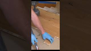 Easy Wood Flooring Install shorts [upl. by Zanze]