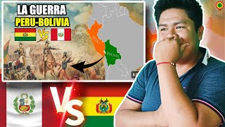 BOLIVIANO REACCIONA A 🇵🇪🇧🇴La GUERRA PeruBolivia en 8 Minutos  Batalla de Ingavi 1841 [upl. by Ahsikahs]