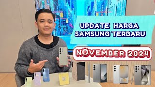 update harga handphone samsung di bulan november terbaru 2024 [upl. by Ytak]