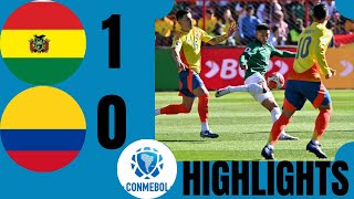 Bolivia vs Colombia 10 Highlights amp All Goals 2024 HD 2026 FIFA World Cup CONMEBOL [upl. by Marder]