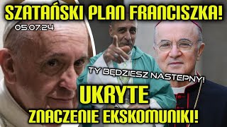 Abp VIGANO EKSKOMUNIKOWANY PAPIEŻ FRANCISZEK i jego TAJNY PLAN LIKWIDACJI TRADYCJI mszatrydencka [upl. by Godfree]