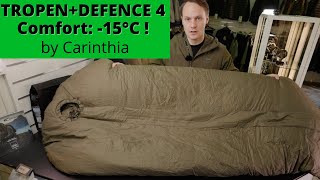 Combine Tropen sleeping bag with Defence 4 sleeping bag from Carinthia An extreme cold system [upl. by Nwahsauq646]