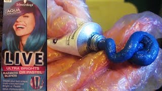 schwarzkopf Dyeing rainbow hair blend review [upl. by Prentiss]