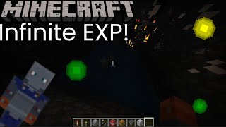 How to make a simple exp farm in Minecraft Bedrock 121 Easy tutorial [upl. by Atekehs956]