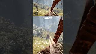 Double arrow bow in action games gaming farcryprimal farcry prehistoric sabretooth Sabre fps [upl. by Areit]