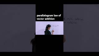 parallelogram lawvector additionclass11th physics shortvideo vectoraddition ytshorts viral [upl. by Neile81]