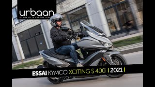 Essai Kymco XCiting S 400i 2021  urbaanews [upl. by Leonteen]