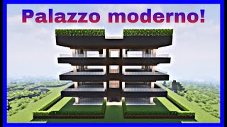 COME COSTRUIRE UN SEMPLICE PALAZZO MODERNO SU MINECRAFT  MINECRAFT ITA  Tutorial [upl. by Zuliram658]