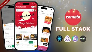 🍔 Zomato Full Stack  React Native  Redux Toolkit  Node JS  Unistyles Multicart Best Project [upl. by Allista]