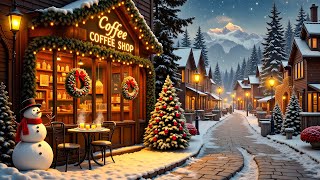 Winter Jazz Retreat 🎅 Cozy Café Vibes ❄️ Relaxing Holiday Ambience for the Season [upl. by Nagorb]