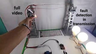 Full Video Make Project Fault Detection In transmission Line Make Amezing School Project [upl. by Drofiar]