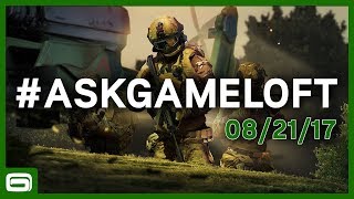 ASKGAMELOFT – Your Questions Answered 082117 [upl. by Adnolahs]