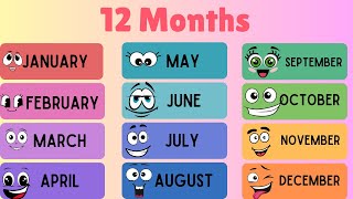 The 12 Months of the Year song for kids [upl. by Alvina]