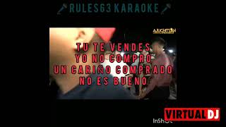 NO COMPRO AMORES El Pulpo de las Carolinas karaoke dev SG [upl. by Nobell]