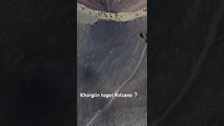 Mongolia Arkhangai aimag Khorgiin Togoi Volcano in Mongolia 🇲🇳 travel nature drone trip [upl. by Onibas]